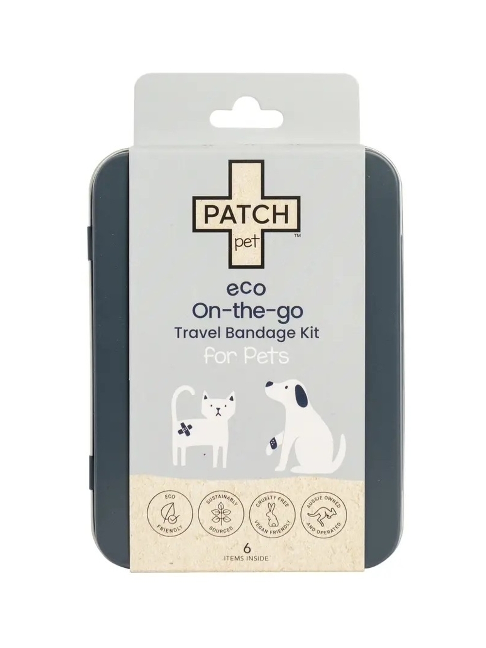 Eco On-the-Go Travel Bandage Kit for Pets - Gray
